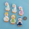 New simple and creative cartoon Internet celebrity, cute crooked-necked duck magnetic resin fridge magnet, three-dimensional magnetic attraction home Application Scenario